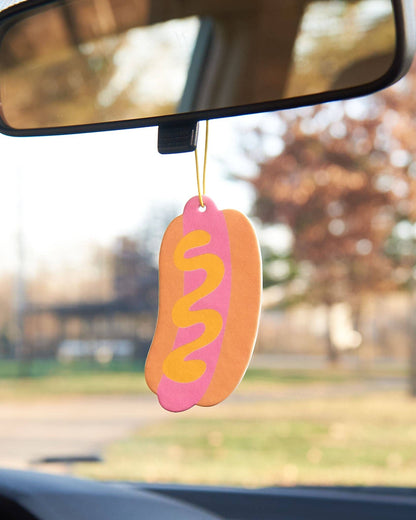 Air Freshener—Hot Dog Summer—Pink Lemonade Scent (Fun, Gift)
