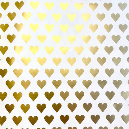 Golden Hearts - Gift Wrap Roll