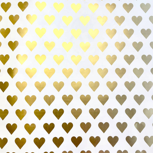 Golden Hearts - Gift Wrap Roll