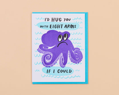 Letterpress Sympathy Card—Eight Arms (Octopus, Ocean)