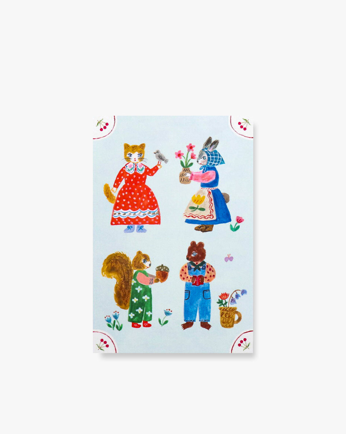 Postcard Set - Little Fluffy Friends