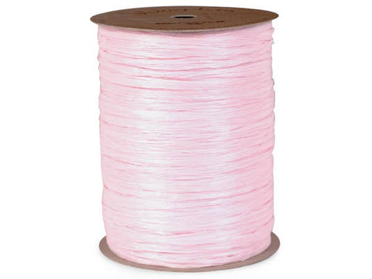 Matte Raffia Ribbon - Pink Matte (100 yards)