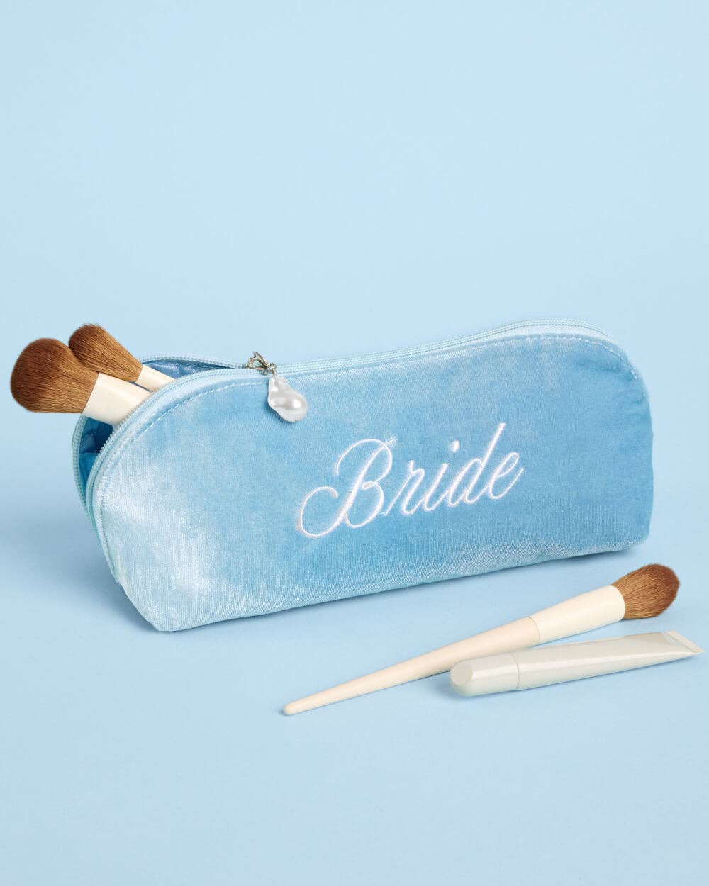 Bride Velvet Cosmetic Bag | bridal shower gift