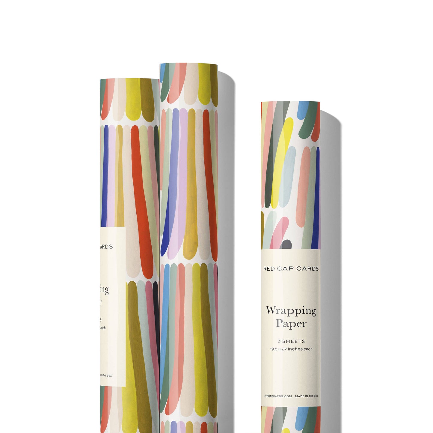 Rainbow Stripes wrapping paper: Flat sheets