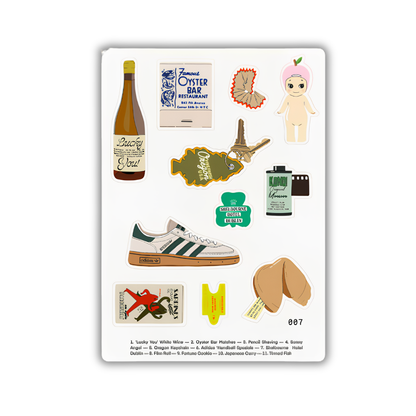 Trinkets: Travel Treasures Sticker Sheet – Journaling Sheets