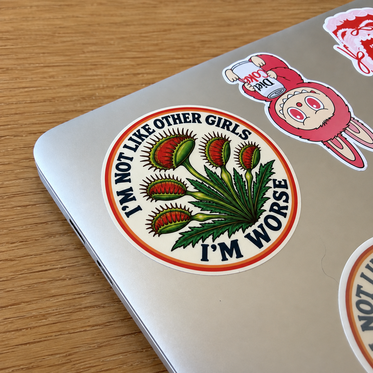 Not Like Other Girls Sticker, Venus Fly Trap: Oval / vinyl