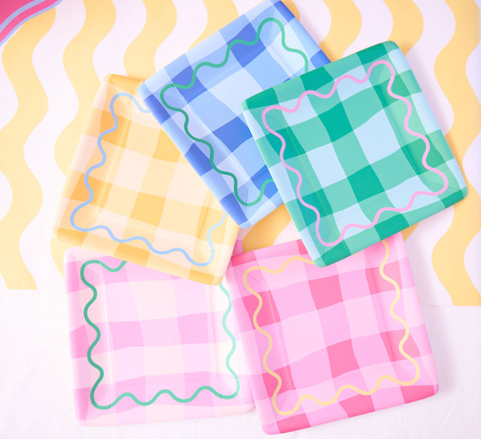 Colowave Gingham Dinner Plate (10 ct)