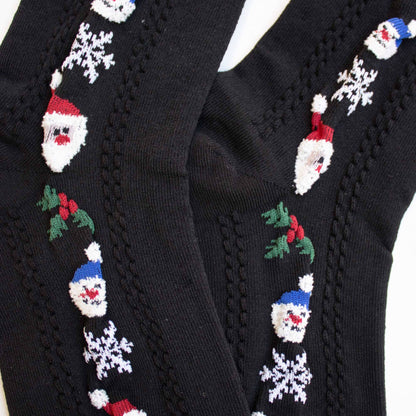 Women's Happy Holidays Everyday Socks: Cream