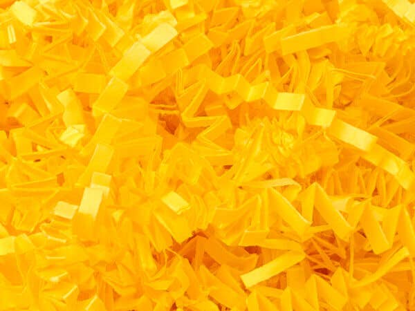 Crinkle Cut Paper Shred Small Packs: 1 Pack / 8 oz Bag / White & Iridescent
