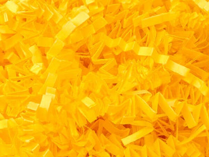 Crinkle Cut Paper Shred Small Packs: 1 Pack / 8 oz Bag / White & Iridescent
