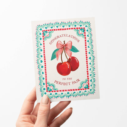 Cherries Congrats A2 Greeting Card