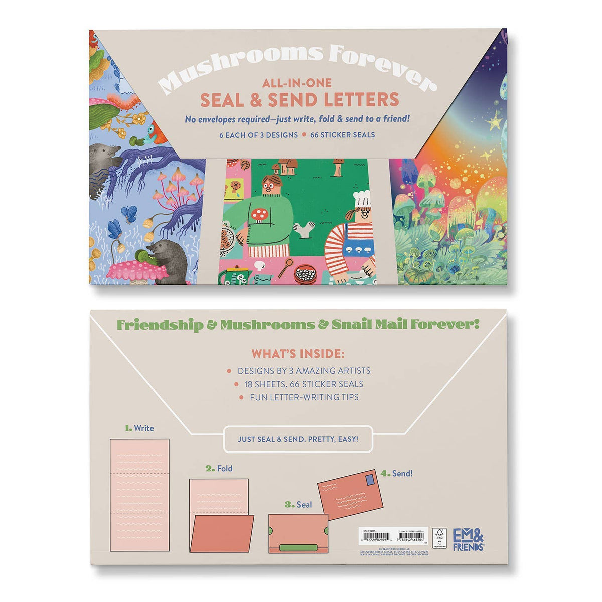 Mushrooms Forever Seal and Send Letters