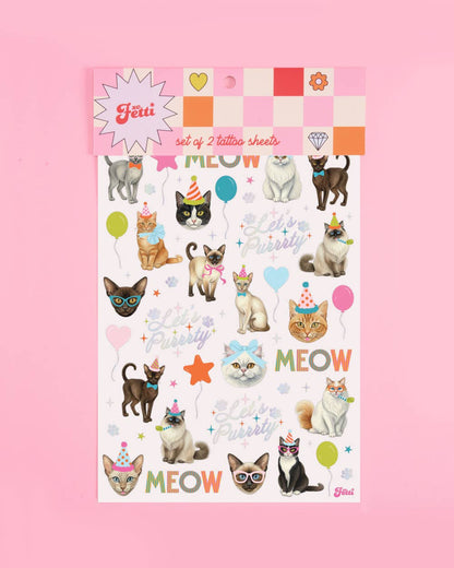 Cat Birthday Tattoos | kitty party, cat lover, meow