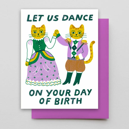 Bday Cat Dance: Single card