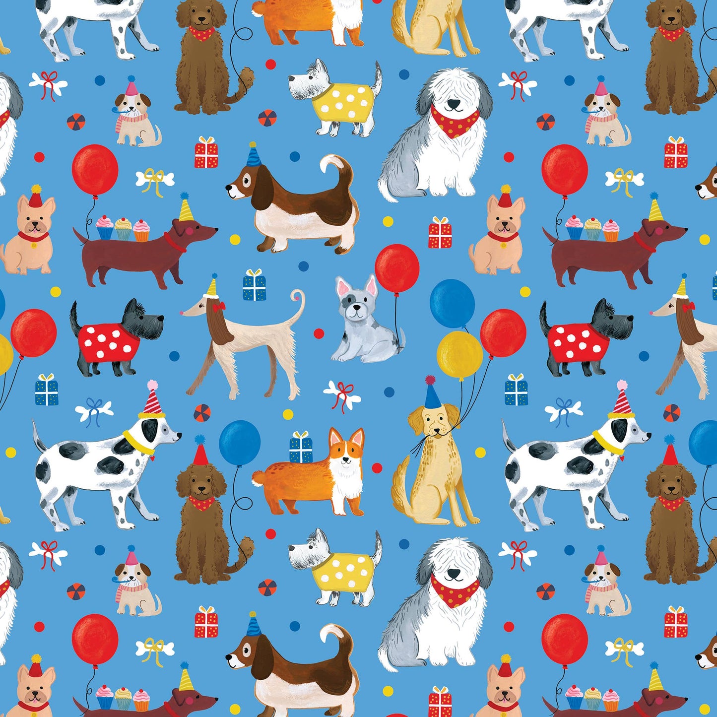 Gift Wrap Roll - Party Dogs