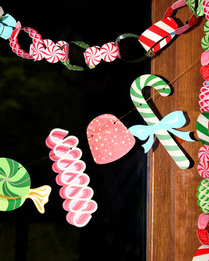 Xo, Fetti x ban.do Candy Banner | holiday garland, christmas