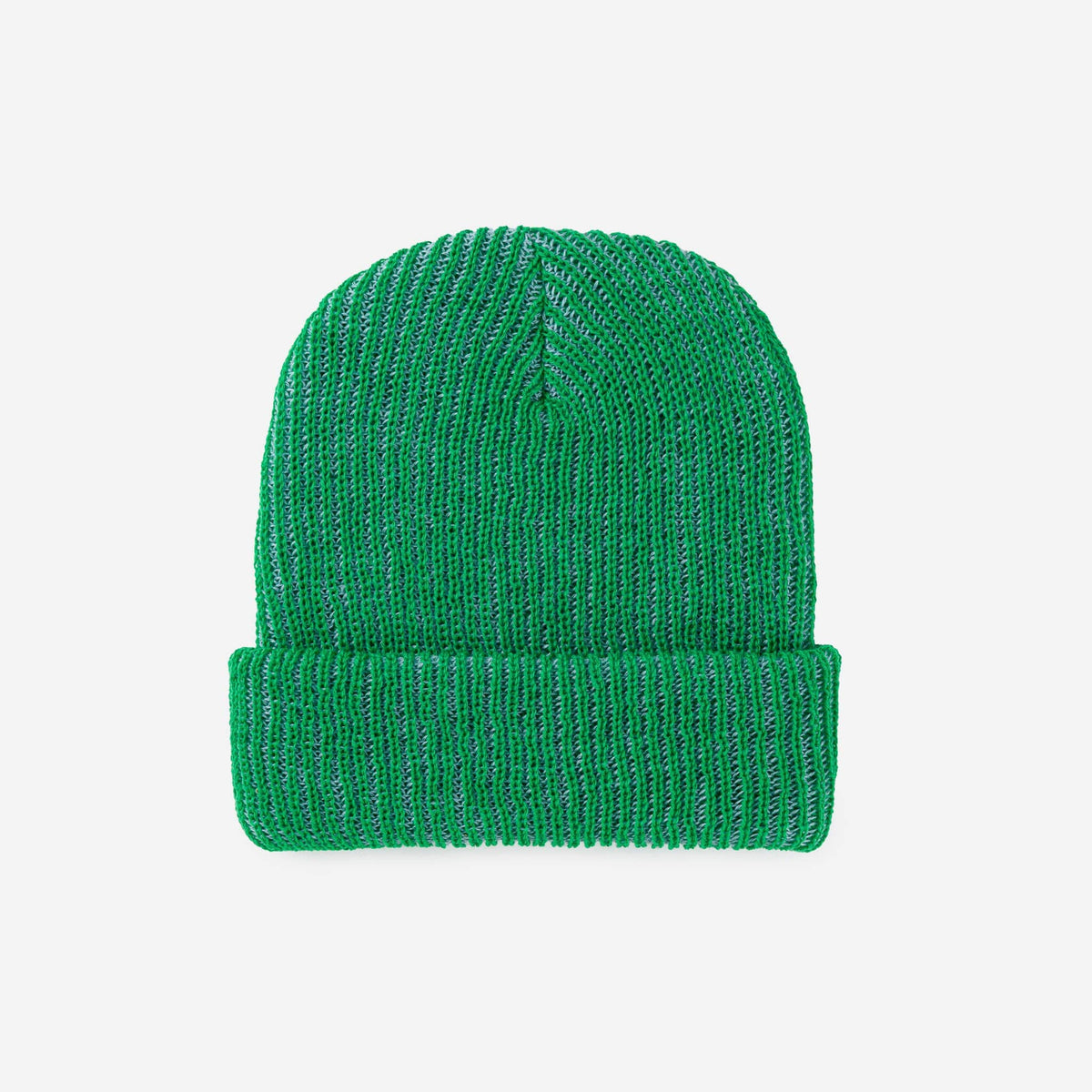 Simple Rib Knit Beanie: Teal Magenta