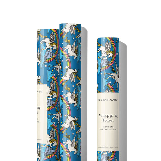 Unicorn Queen wrapping paper: Single