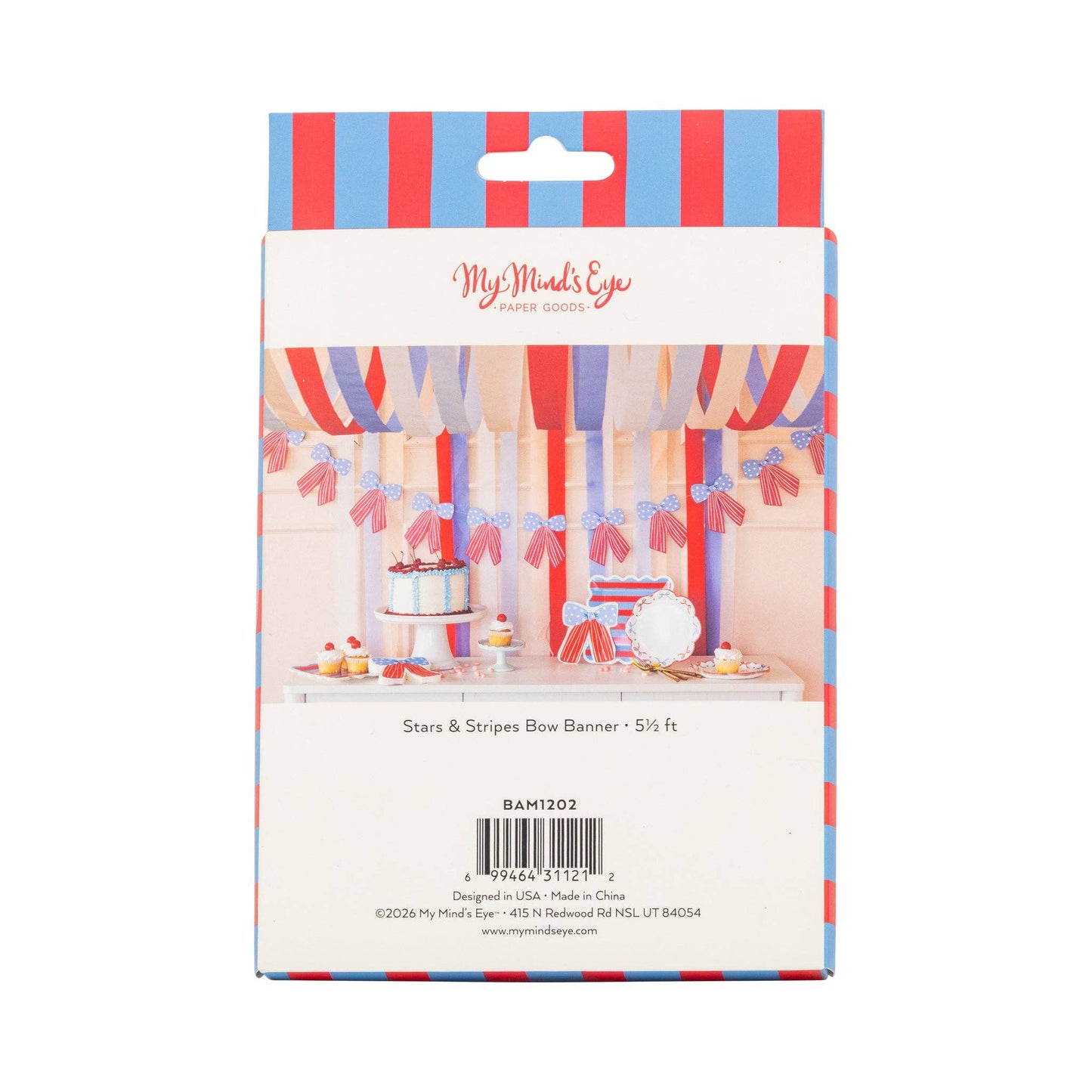 BAM1202 - Stars and Stripes Bow Banner