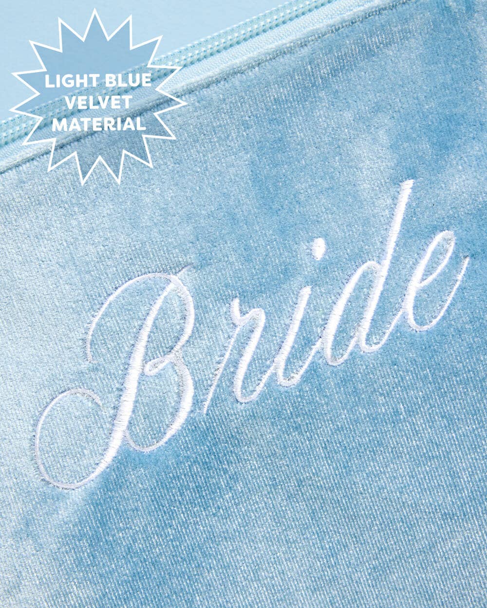 Bride Velvet Cosmetic Bag | bridal shower gift