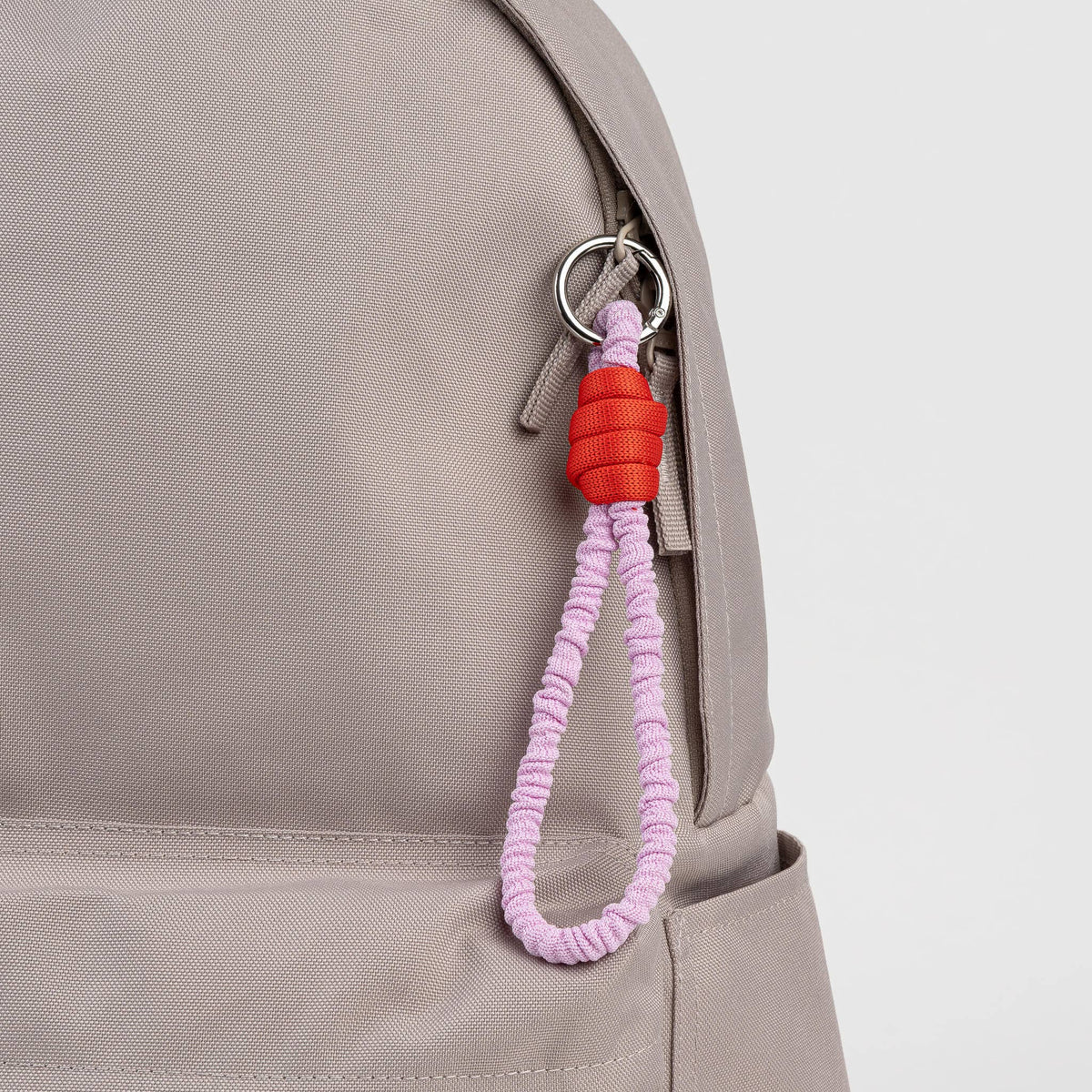 Ruffle Loop Keychain: Kelly Stone Blue