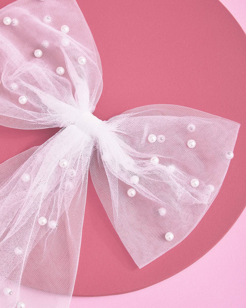 Bride Pearl Hair Bow, Bridal Shower Accessory, Bach Party