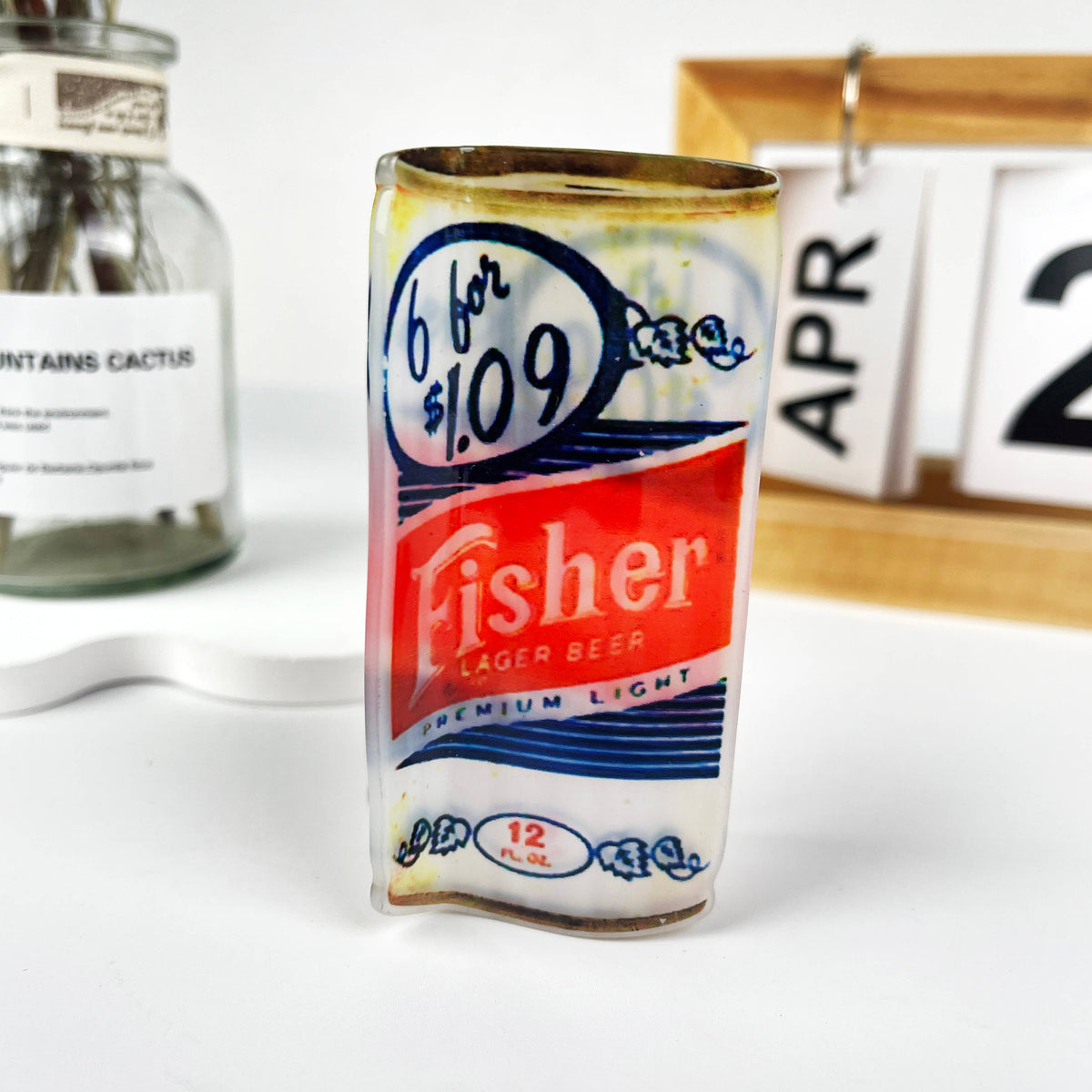 Beer can claw clip: PBR
