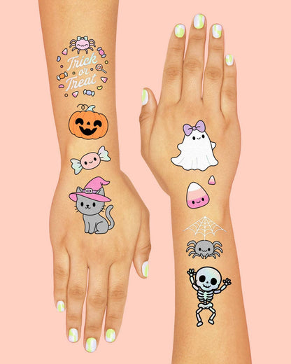 Pink Halloween Kawaii 50 Tattoos | kawaii, kids party