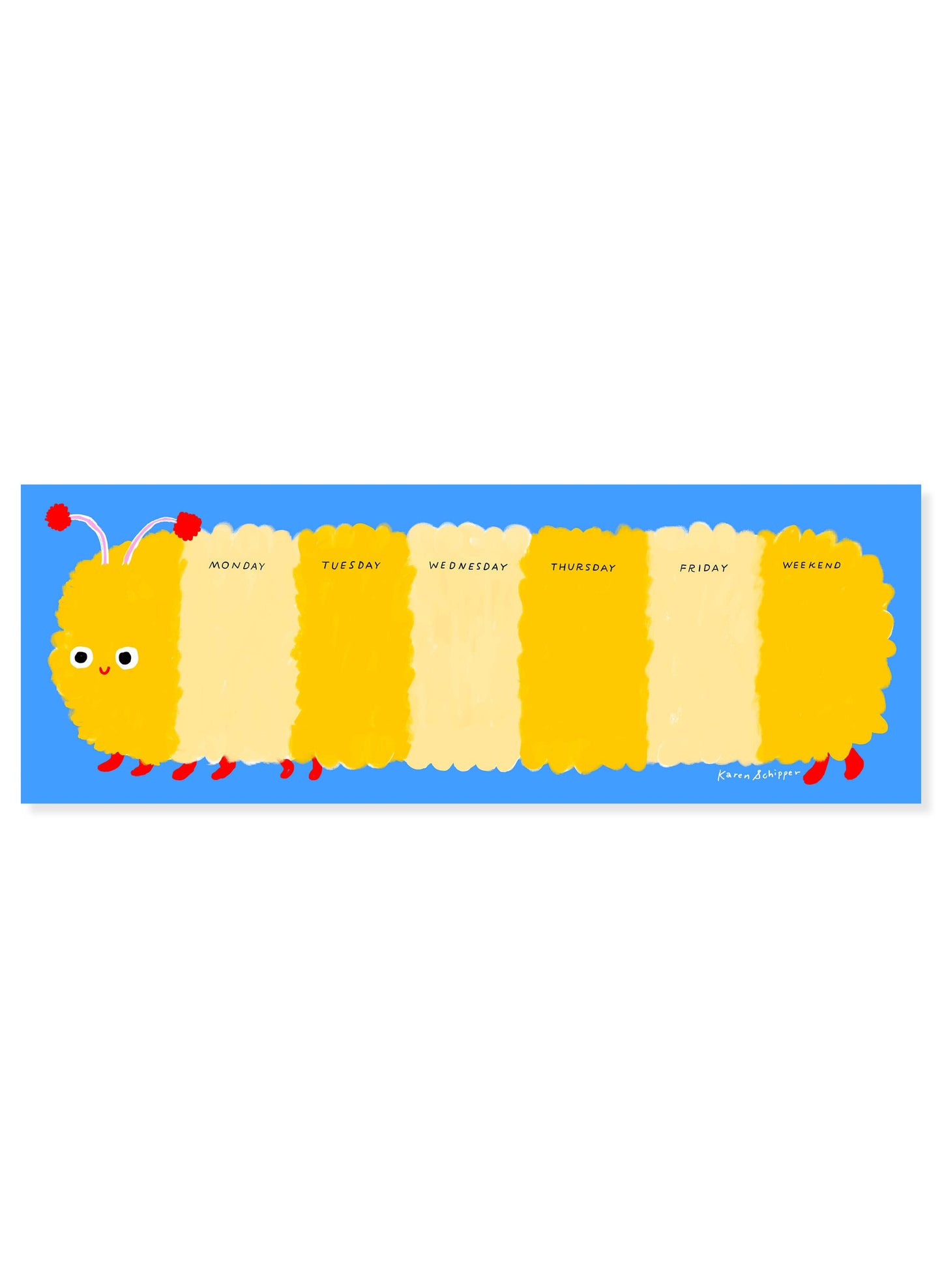 Collin Caterpillar Weekly Desk Planner – Cute Planner Pad