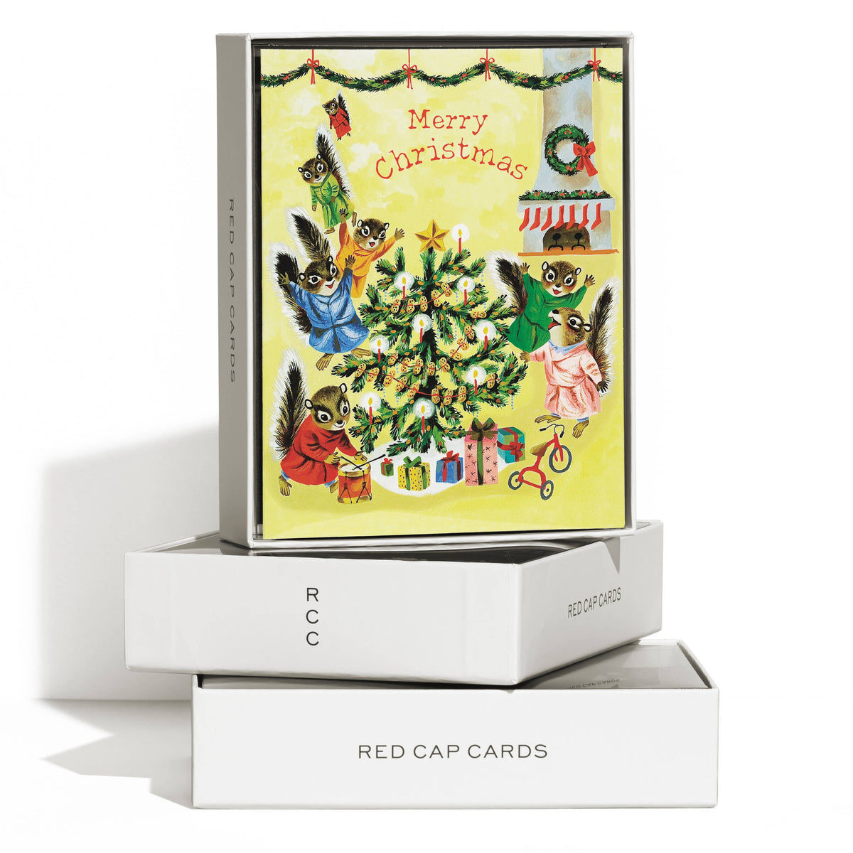 Christmas Morning greeting card: Single