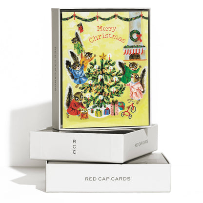 Christmas Morning greeting card: Single