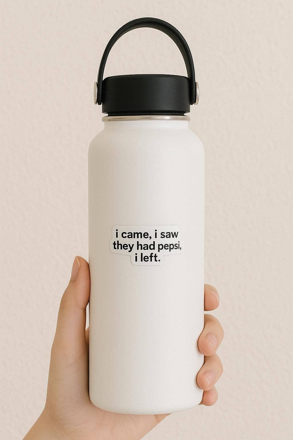 Funny "Team Diet Coke" Matte Vinyl Sticker: Standard vinyl