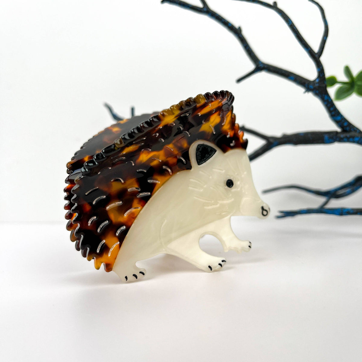 Spiky Hedgehog Acetate Hair Clip