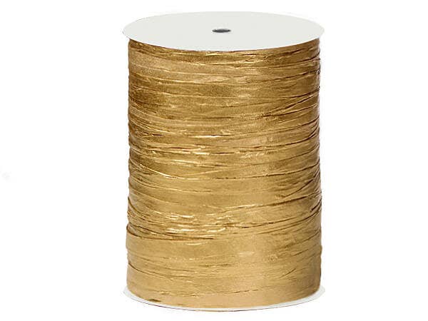 Paper Raffia Ribbon: Metallic Gold / 1 Pack / 100 yards