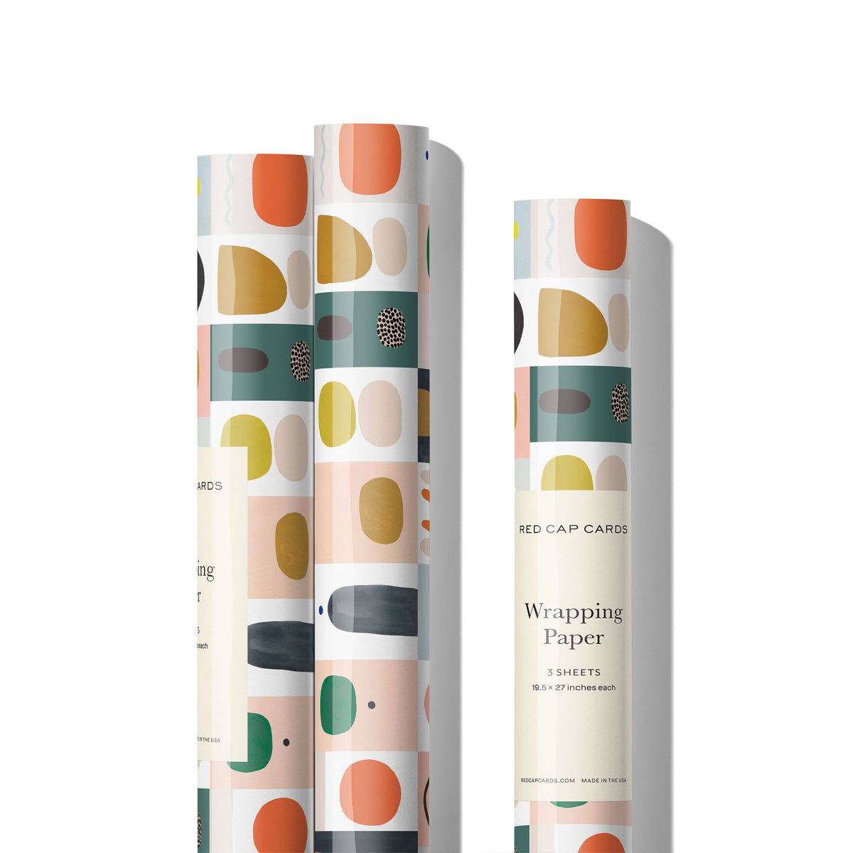 Color Block wrapping paper: Flat sheets
