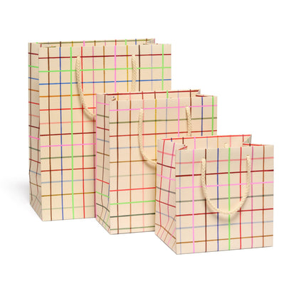 Color Grid gift bags: Medium