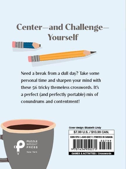 Pause for Puzzles: Hard Crosswords for Focus: Trade Paperback