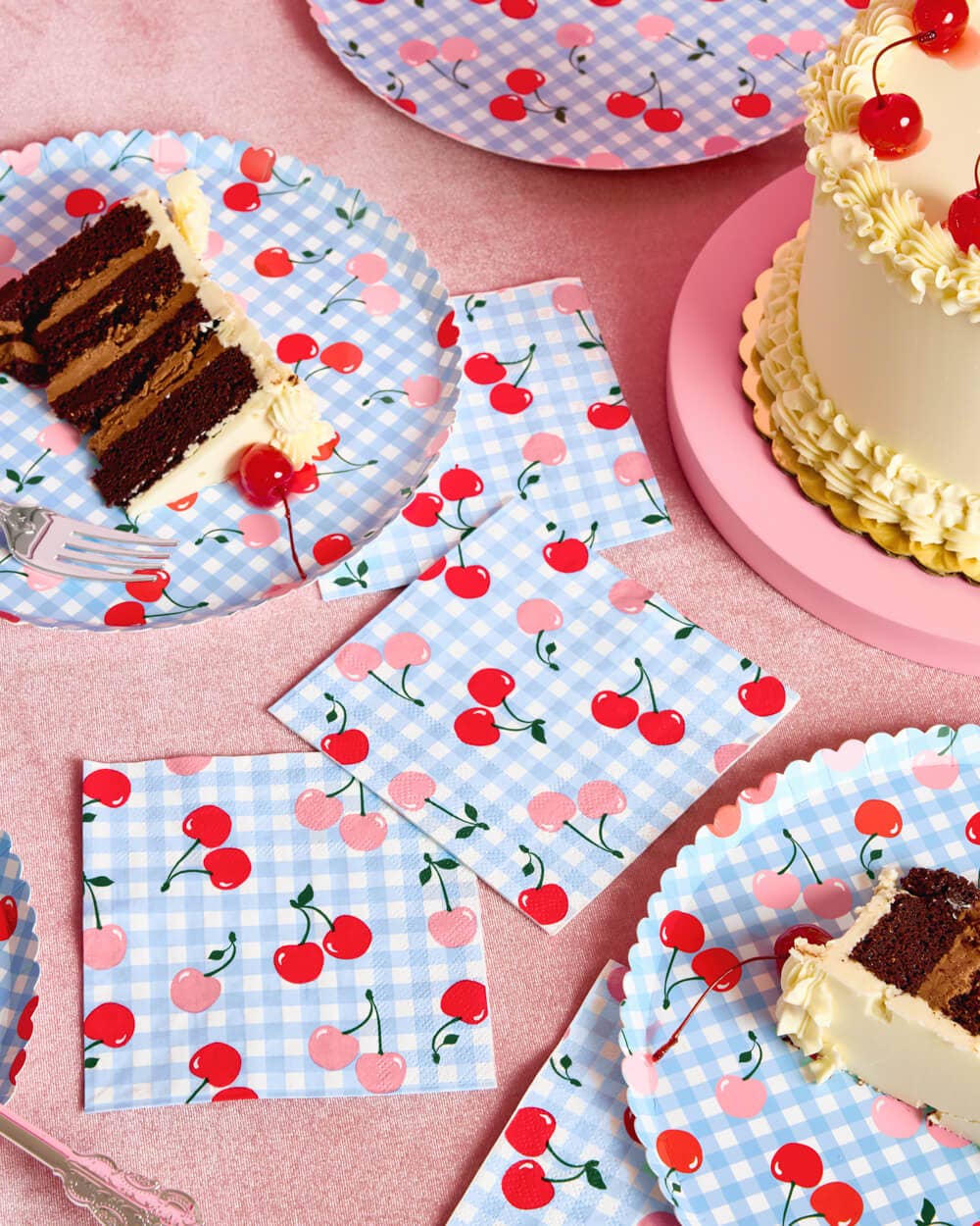 Cherry Napkins | red cherry party coquette summer girly