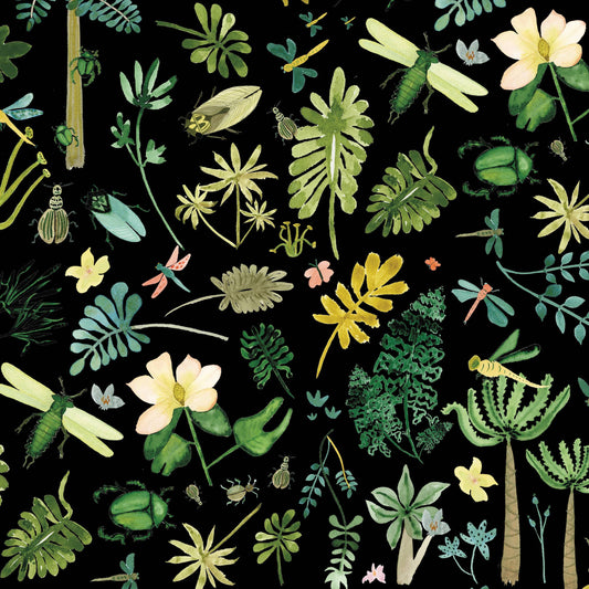 Dinosaur Bugs Wrapping Paper Sheet