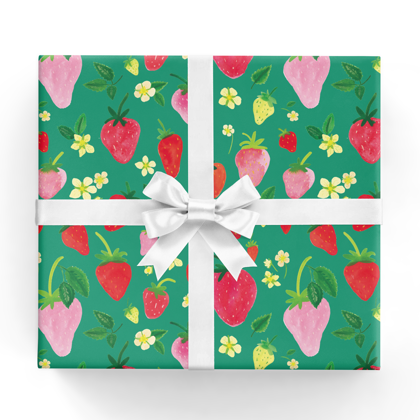Strawberries Wrapping Paper Sheet